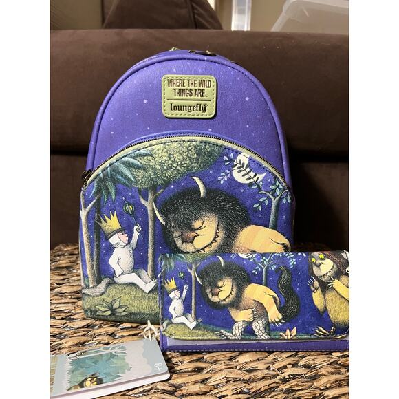 Loungefly Handbags - Loungefly Purple Wild Things Shoulder Bag